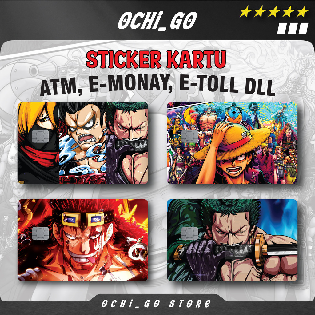 

Stiker Sticker Kartu Atm Garskin Skin Card Atm Anime One Piece Luffy | Zoro | Shanks | Stiker Kartu Atm Bca | Bri | Mandiri | Debit | Credit | E-money | Flazz HOLOGRAM