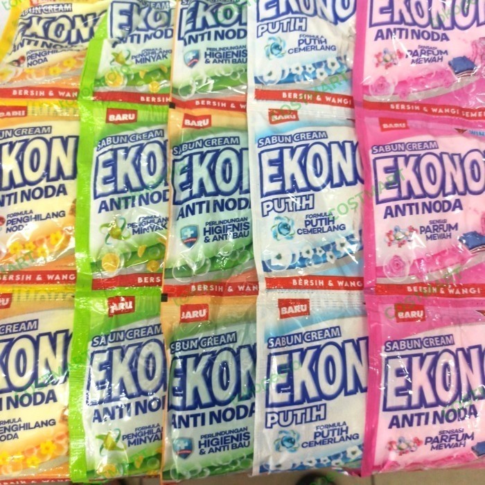 

NEW!!! Sabun Cream Ekonomi 67gram 1 Renceng isi 5 Sachet - Lemon - Pink Flower