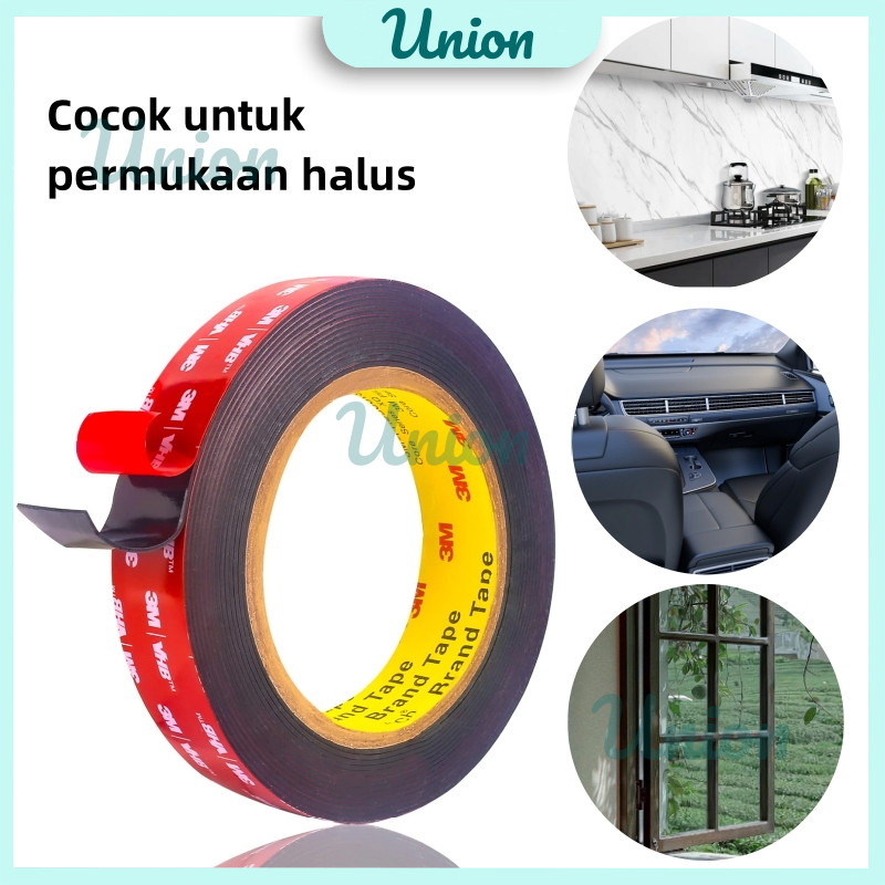 

UM Double Tape 3M / Lem Super Kuat Anti Air / Double Tape Doble Tip 6Mm 10Mm 20Mm / Lem Sticker / Anti Air Adhesive