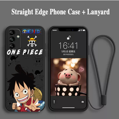 SoftCase SAMSUNG A14 / A34 / A54 OnePiece Luffy Silicone Premium Free Tali