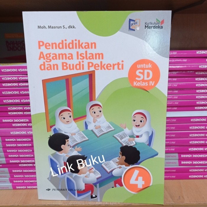 Buku Agama Islam SD Kelas 4 Kurikulum Merdeka Erlangga