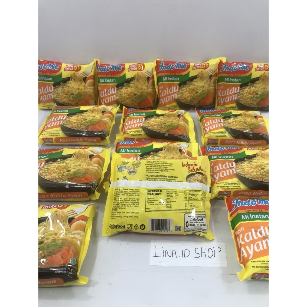 

15 Bungkus - Indomie Mi Instan Rasa Kaldu Ayam Kemasan 74gr