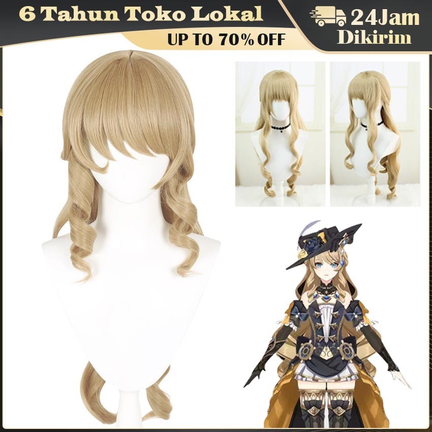 【Wetrose】Genshin Impact Navia Cosplay Costume Fontaine Wig