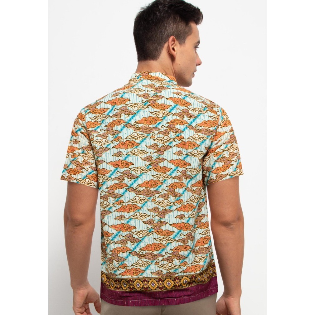 Adikusuma By Arjuna Weda Hem Batik Mega Mendung - Ungu - Ungu, S