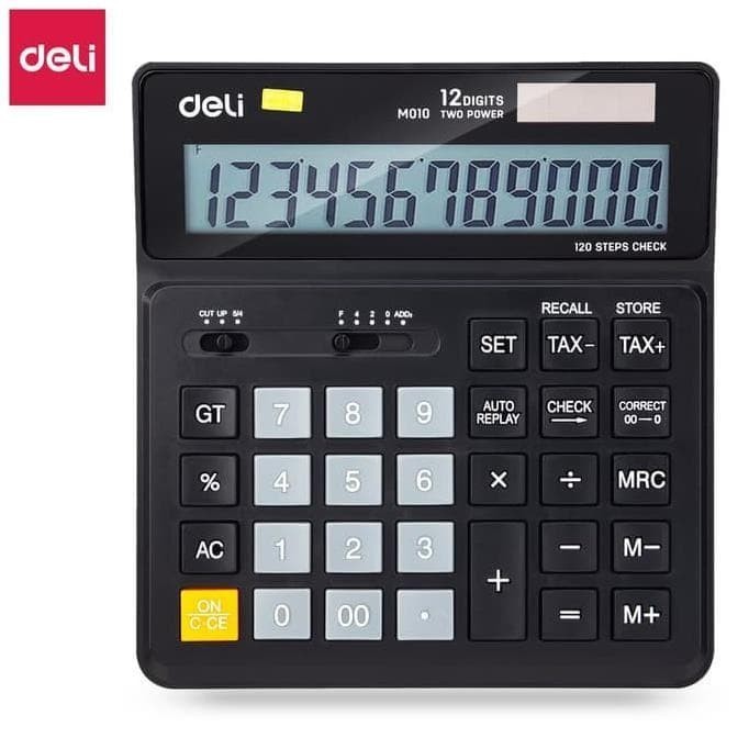 

KALKULATOR 12 DIGIT CHECK CORRECT TAX DELI M010 20 DESKTOP CALCULATOR