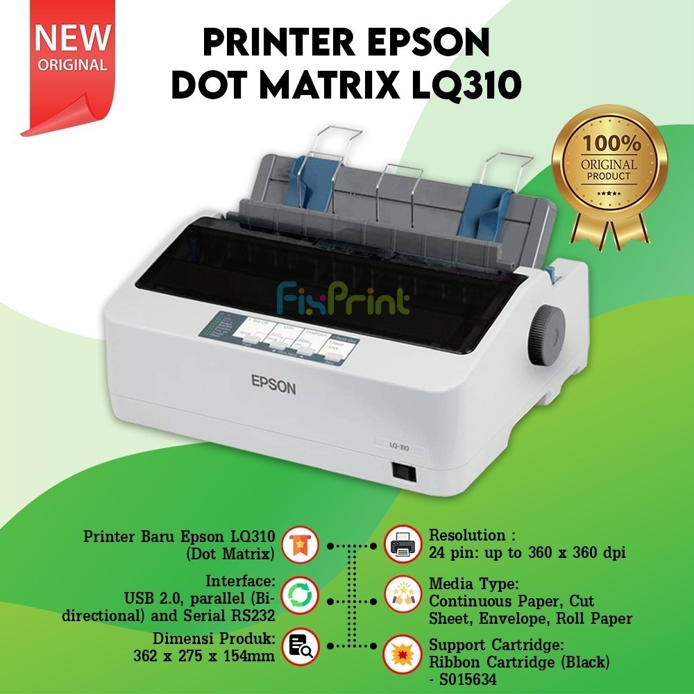 Printer Dotmatrix Epson LQ-310 Garansi Resmi Epson Printer LQ310 LQ 310