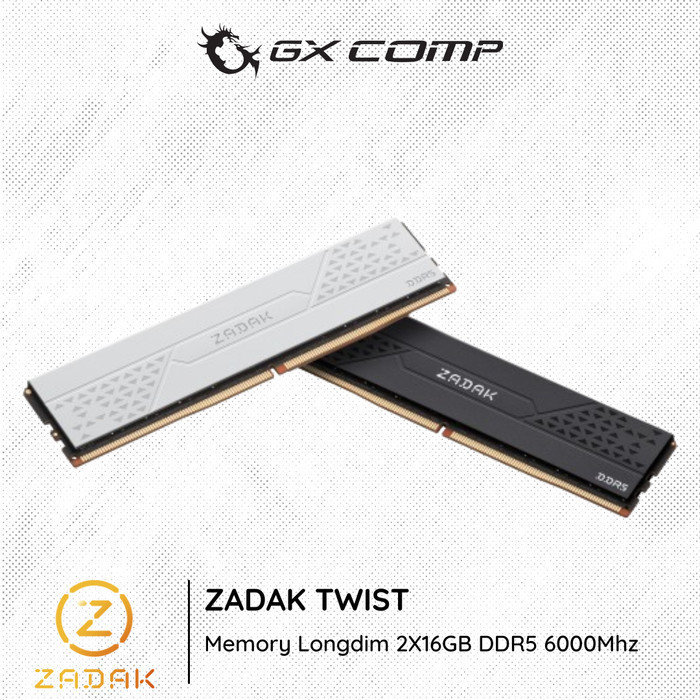 ZADAK Apacer TWIST DDR5 2x16GB 6000Mhz | Memory Ram 32GB Kit PC 6000 - Black