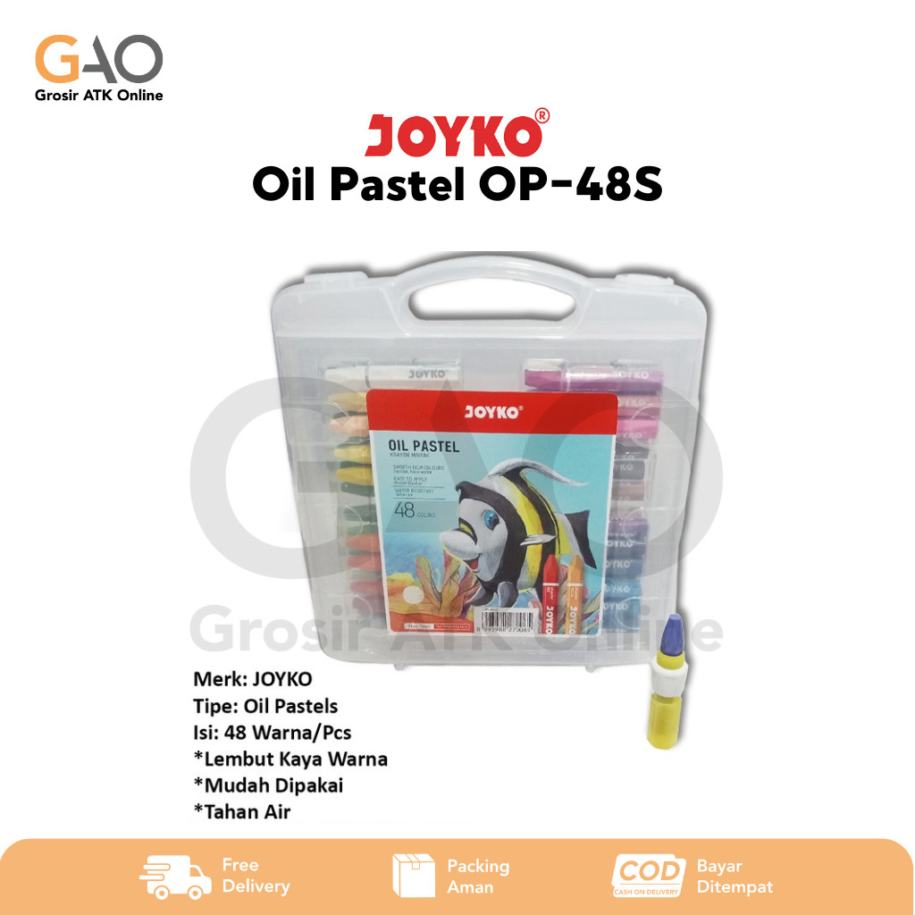 

Oil Pastel Joyko Krayon Minyak Joyko 48 Warna OP-48S