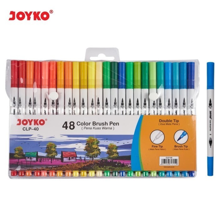 PROMO!! -Brush Pen Joyko 48 Warna CLP-40