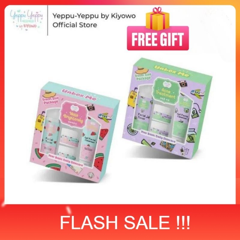 PROMO (READY - ORIGINAL) YEPPU-YEPPU BY KIYOWO SKINCARE TRAVEL SIZE PACKAGE BPOM / YEPPU YEPPU