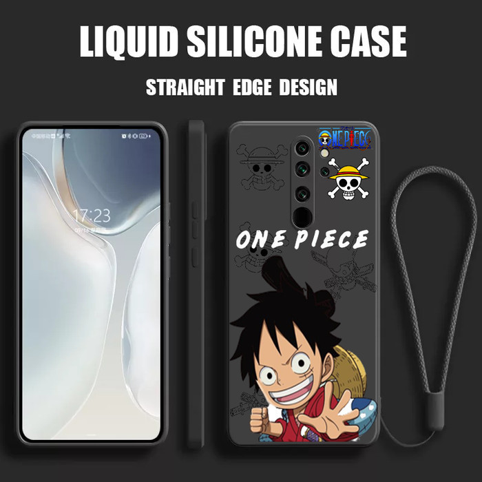Soft Case Redmi Note 8 PRO Silicone Cover One Piece Luffy Free LANYARD