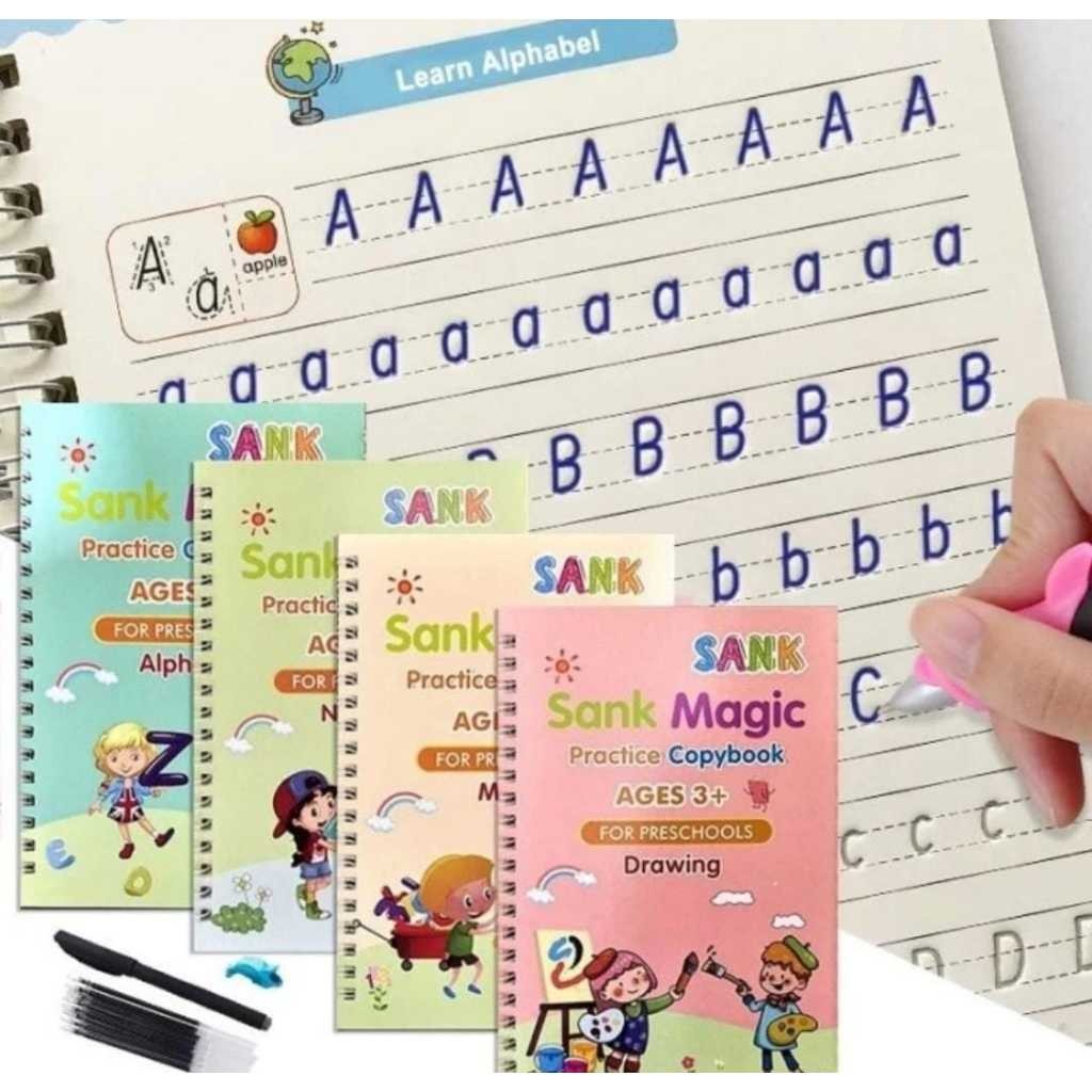 

(MSA) Sank Magic Book 1 Set Buku Ajaib Membantu Anak Belajar Menulis Menghitung Menggambar