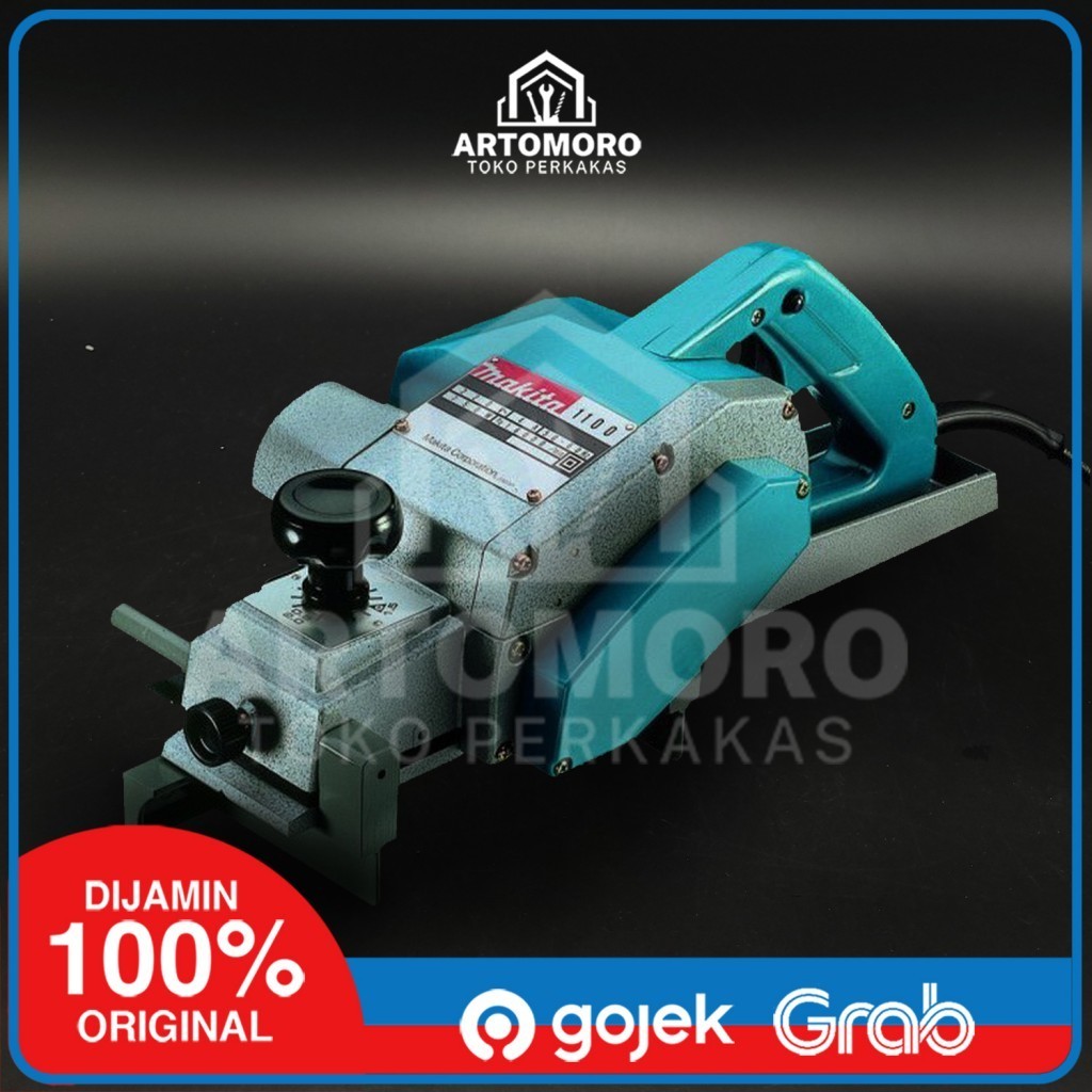 Makita 1100 Power Planer 82mm - Mesin Serut Kayu Ketam Sugu 750W Original
