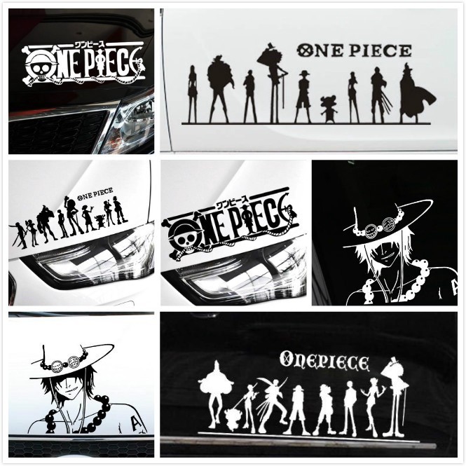 Stiker Kaca Mobil One Piece Stiker Kaca Mobil Anime One Piece