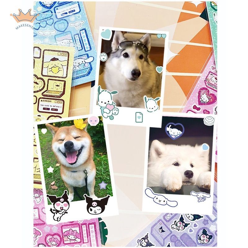 

Kuromi Cinnamoroll Flash Diy Stiker Akun Tangan Akun Kartun Bahan Set MK