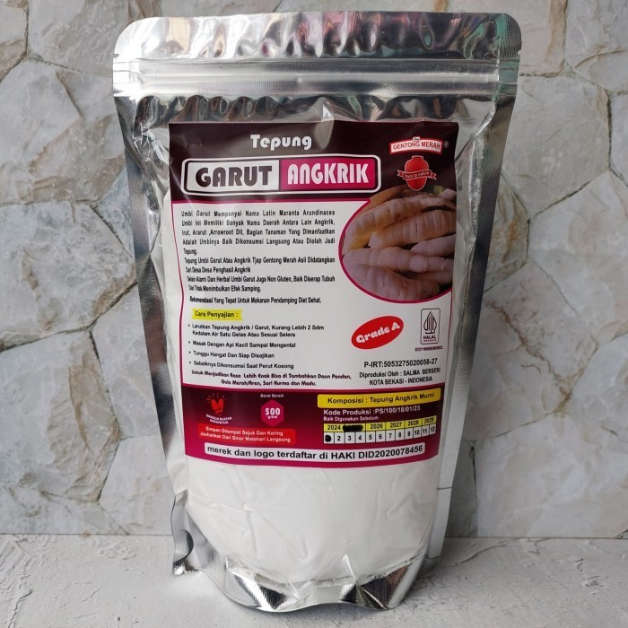 

Tepung Garut Angkrik - Irut - Arrowroot 500 Gram