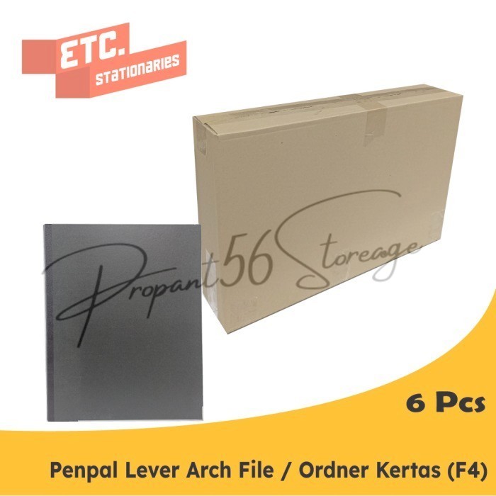 

Penpal Paper Lever Arch File / Ordner Kertas F4 PL-771 [6 Pcs] - Hitam