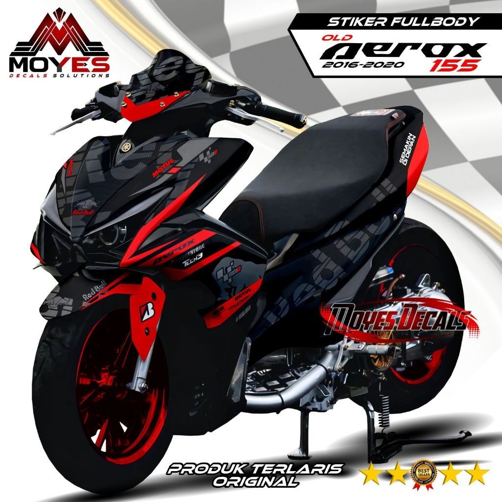 TERLARIS Decal Aerox Old 2016 Fullbody Stiker Variasi Aerox Lama 2017 Full Body Sticker Aerox Old 20
