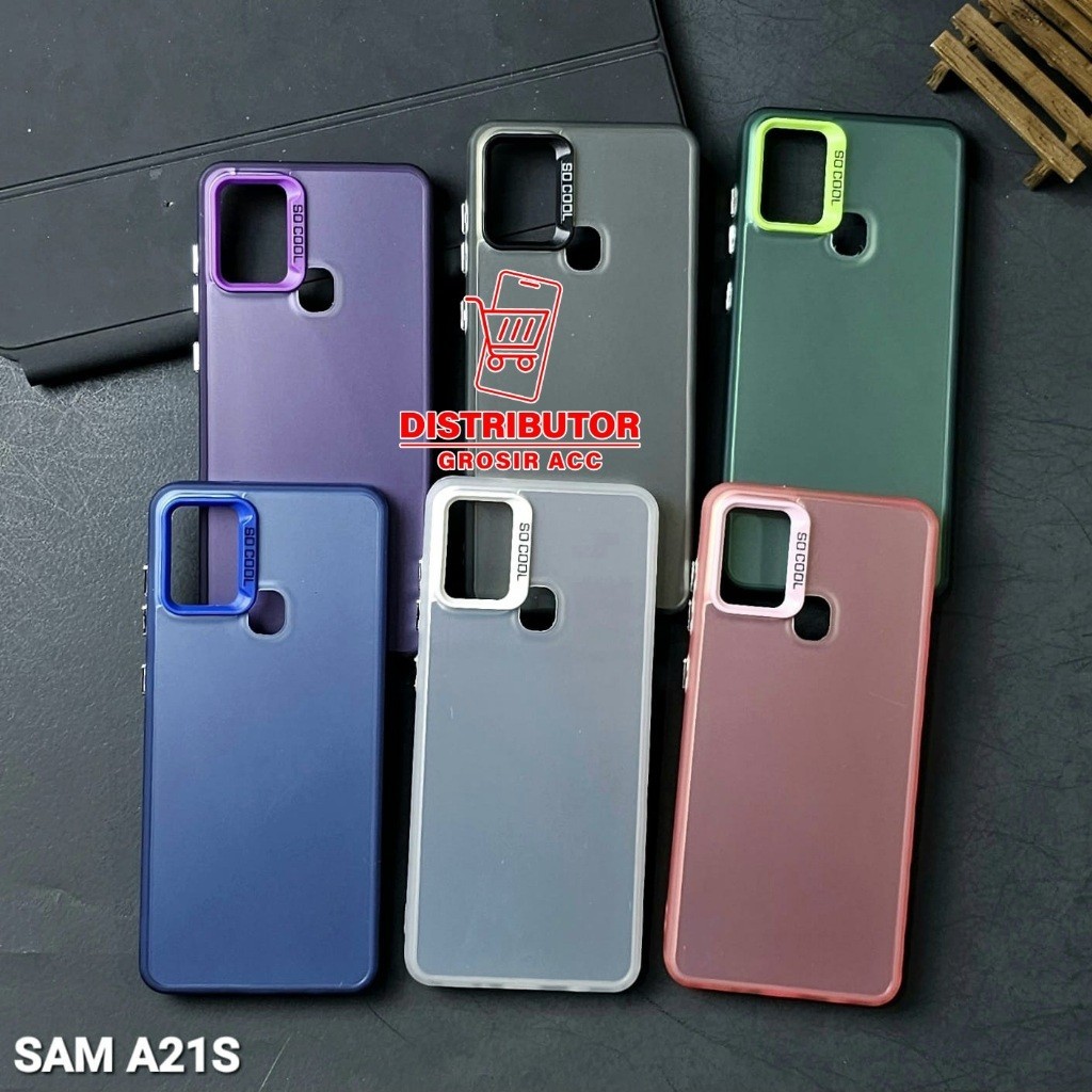 HOLILI ACC SAMSUNG A21S CASE IMD HYBRID PLATE HOLOGRAM CASE SOCOOL  SAMSUNG A21S HYBRID