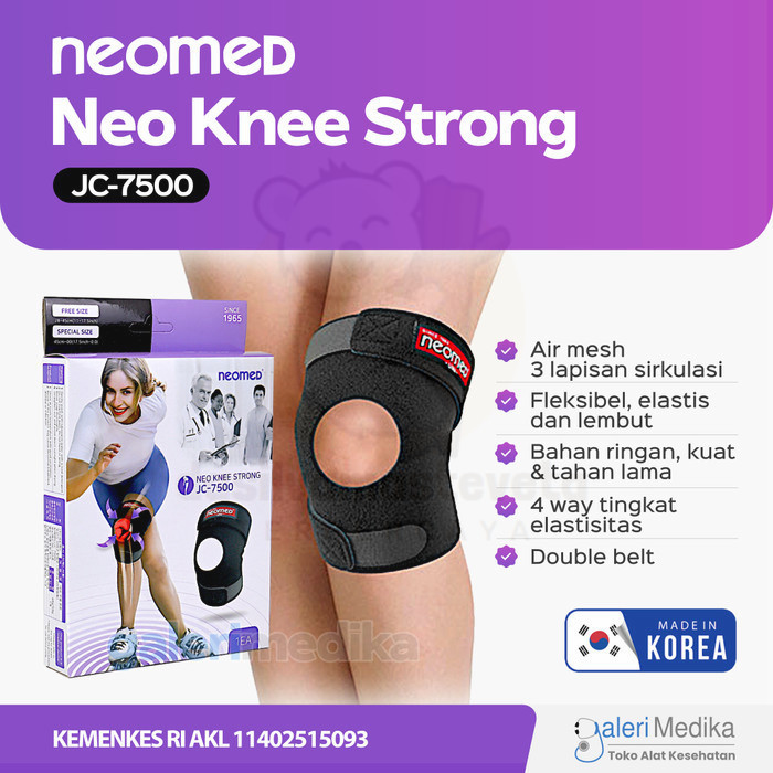 Neomed Neo Knee Strong JC-7500 - Pelindung Lutut Deker Lutut Kaki