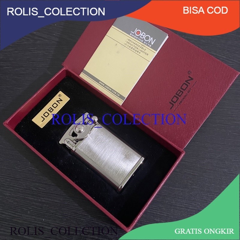 ROLIS NEWW... JOBON LIGHTER KOREK API ISI ULANG GAS JOBON DENGAN BOX
