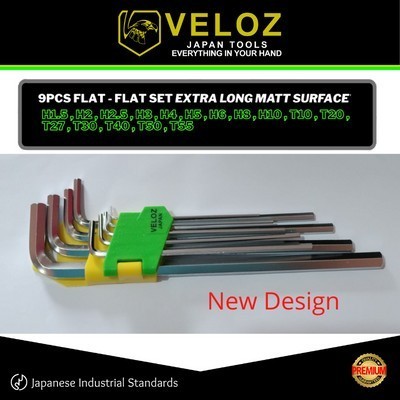 Kunci L Panjang Veloz - 1 Set 9 pcs ORIGINAL VELOZ