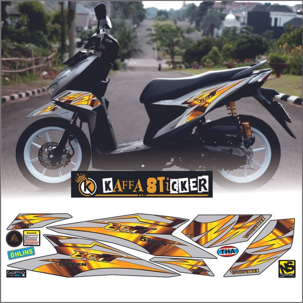 COD/ Striping beat fi/Beat deluxe silver sticker POLET