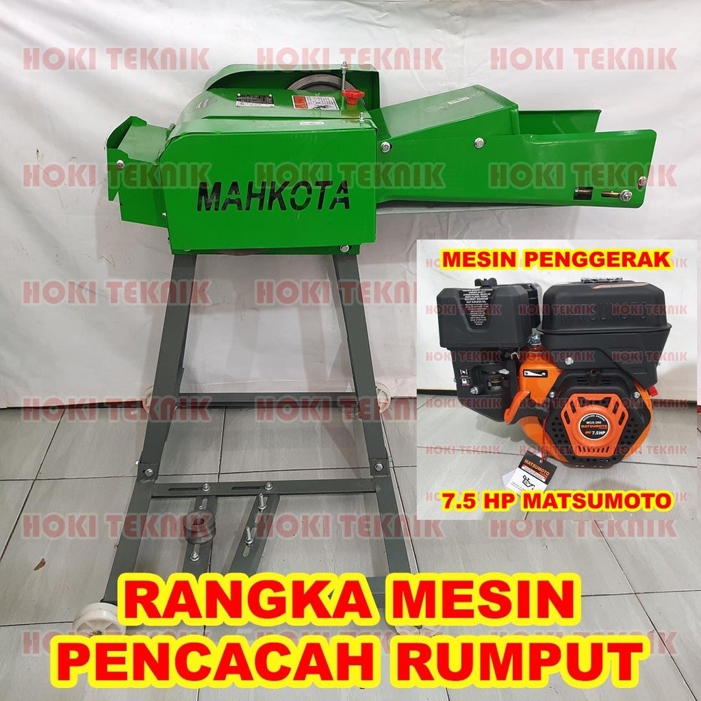 Mesin Pencacah Rumput Mahkota  6-200 & Engine Matsumoto MGX-200