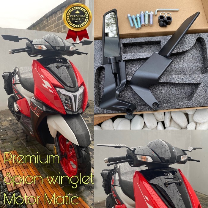 spion winglet premium motor matic scooter vespa maxi diecast alumunium