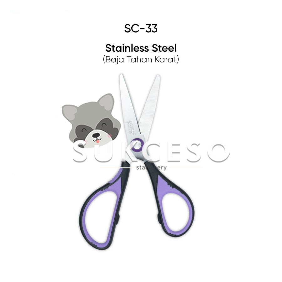 

Joyko Gunting SC-33 Gunting Kecil Scissors Non-Slip Grip Ungu Lucu Murah Berkualitas