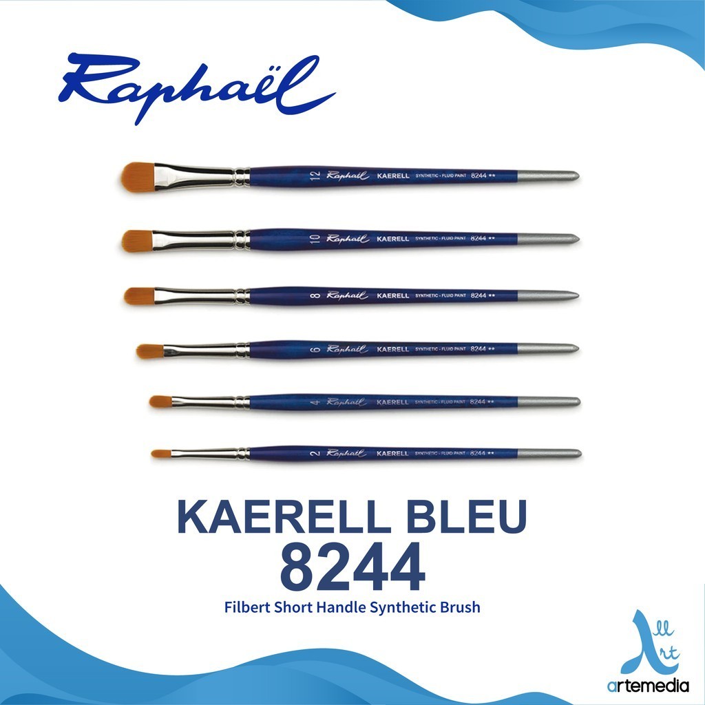 

Raphael 8244 Kuas Lukis Filbert Kaerell Bleu Synthetic Brush SH