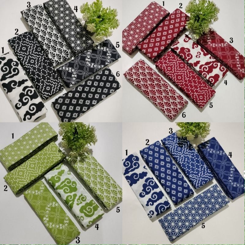 STRPE814 KAIN BATIK CAP GARUTAN BIRU BATIK CAP GARUTAN HIJAU Hayoraa