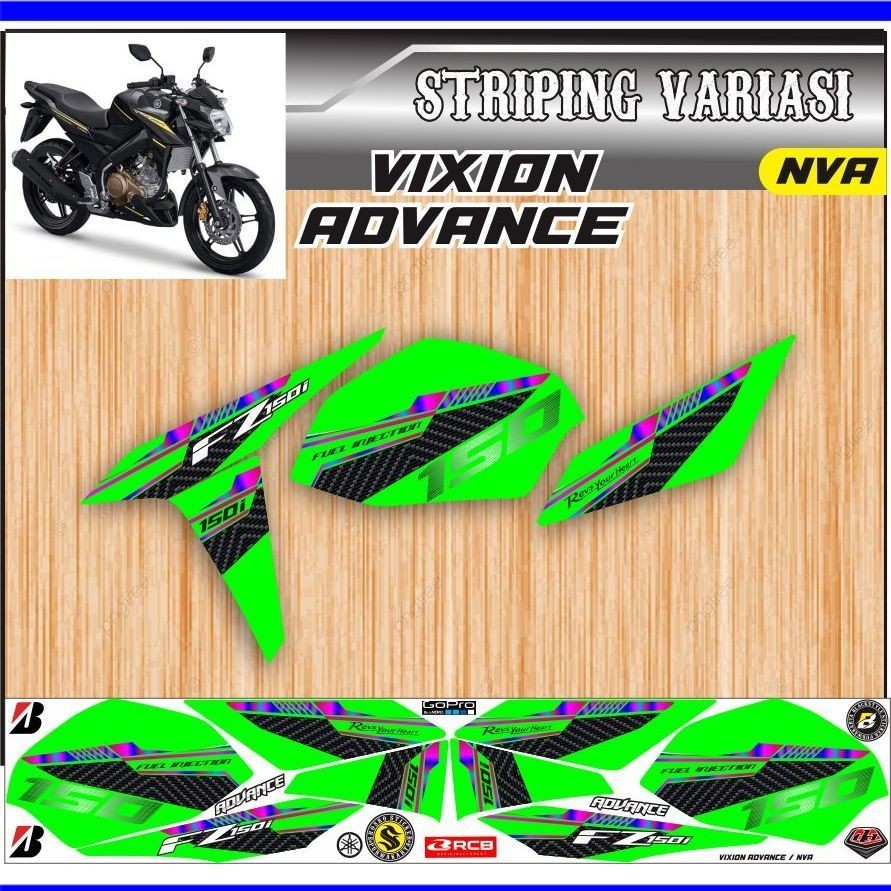VARIASI/ Striping variasi motor vixion nva / motor Vixion Advance variasi setiker motif simple elega