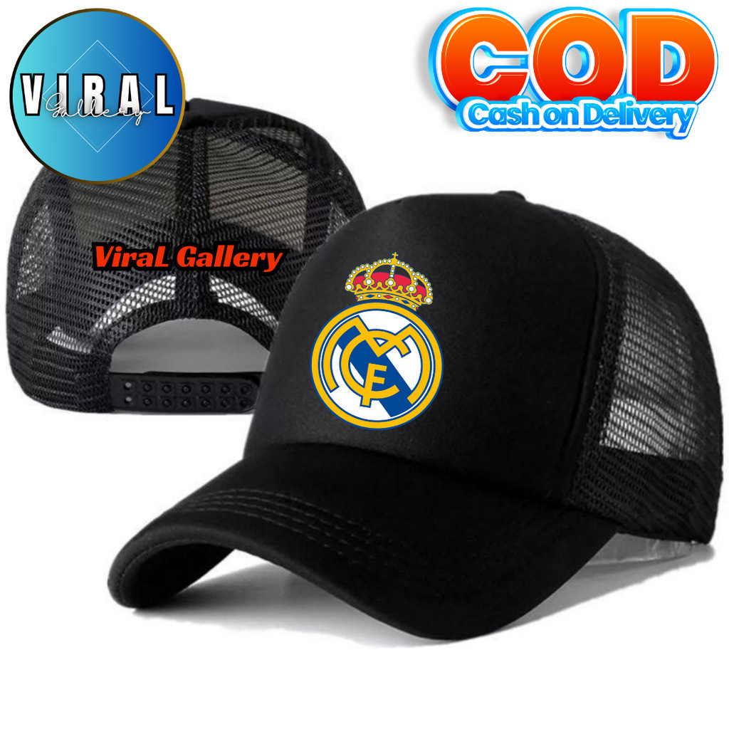 ViraL Gallery Topi Trucker REAL MADRID - Topi Distro REAL MADRID Logo - Topi REAL MADRID Premium - T