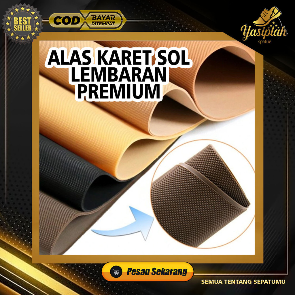 ALAS KARET SOL SEPATU KARET LEMBARAN PREMIUM SOL