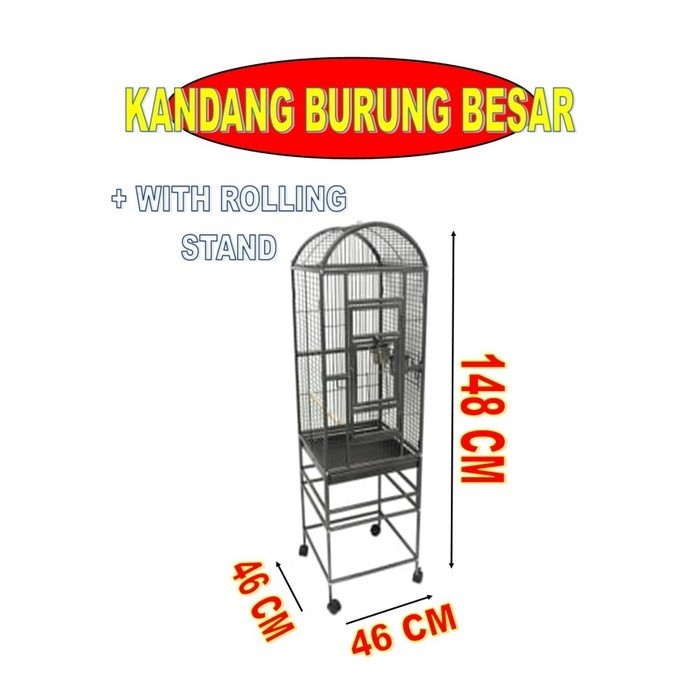 PROMO SALE SPESIAL KANDANG BURUNG ELEGAN BESAR BISA UNTUK PARROT BEO SANGKAR HEWAN