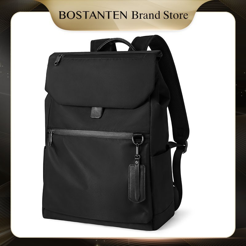 BOSTANTEN Tas Ransel Pria Kasual Bahan Nilon Anti Air Untuk Outdoor/Travel/Hiking/Sekolah/Hadiah