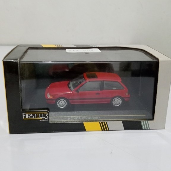 Diecast First 43 Honda Civic 1987 Red 1:43 -F43-042