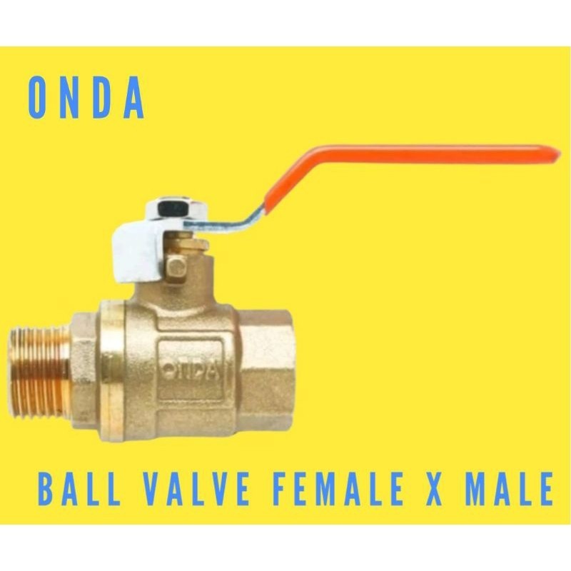 BALL VALVE M X F /BALL VALVE DRAT LUAR DRAT DALAM 1/2" inch ONDA