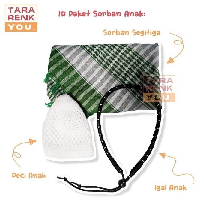 Big Sale Igal Sorban Anak - Ikat Sorban Anak - Igal Anak - Igal Bayi - Merah