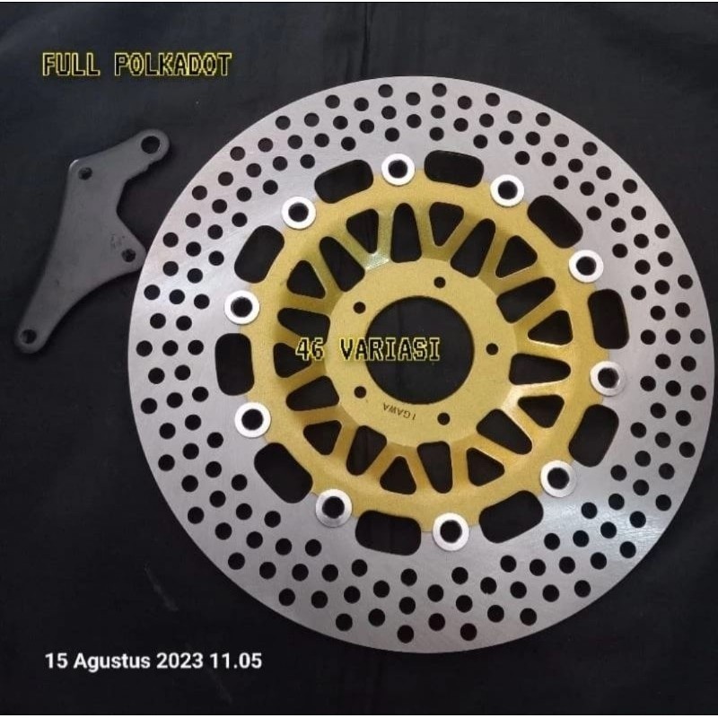 Disc Piringan Cakram Depan 260mm & 300mm Bulat Igawa Motor Beat Jupiter Z Supra X Tiger Old By Aura_