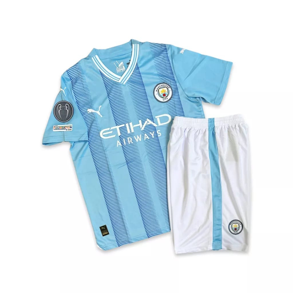 SETELAN JERSEY BAJU BOLA PRIA MAN CITY HOME 2023 2024 NEW GRADE ORI - IMPORT