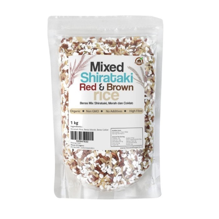 

House Of Organix Mixed Shirataki , Red And Brown Rice 1 Kg