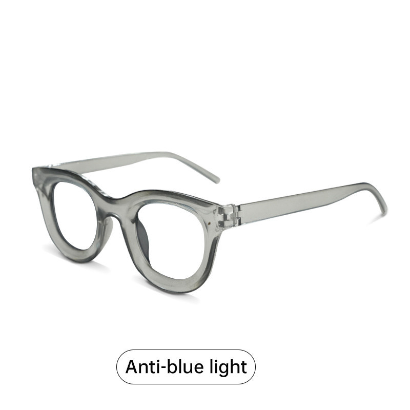 Kacamata hitam bingkai kecil cekung mode retro kacamata hitam bulat sederhana - SO