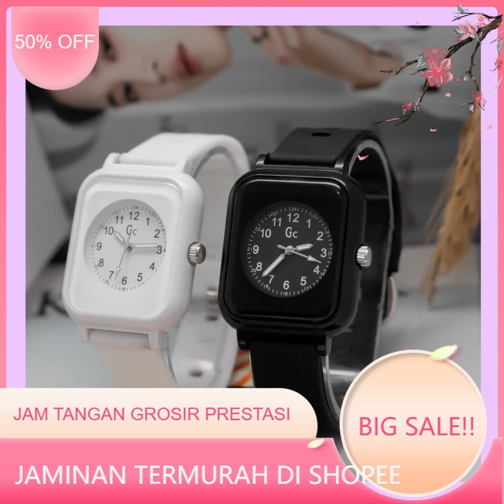 Jam Tangan Wanita Analog Quartz Kotak Persegi Original - Jam Tangan Wanita Terbaru