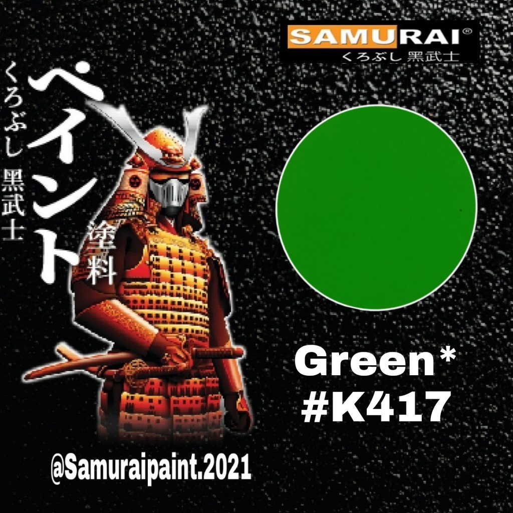 

Samurai Paint Green K417 kawasaki green hijau kawasaki cat pilok warna samurai