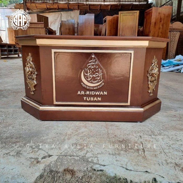 Meja majlis kayu jati meja ngaji terbaru
