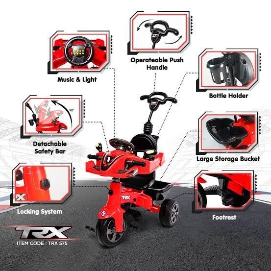 575 Sepeda TRX Merah