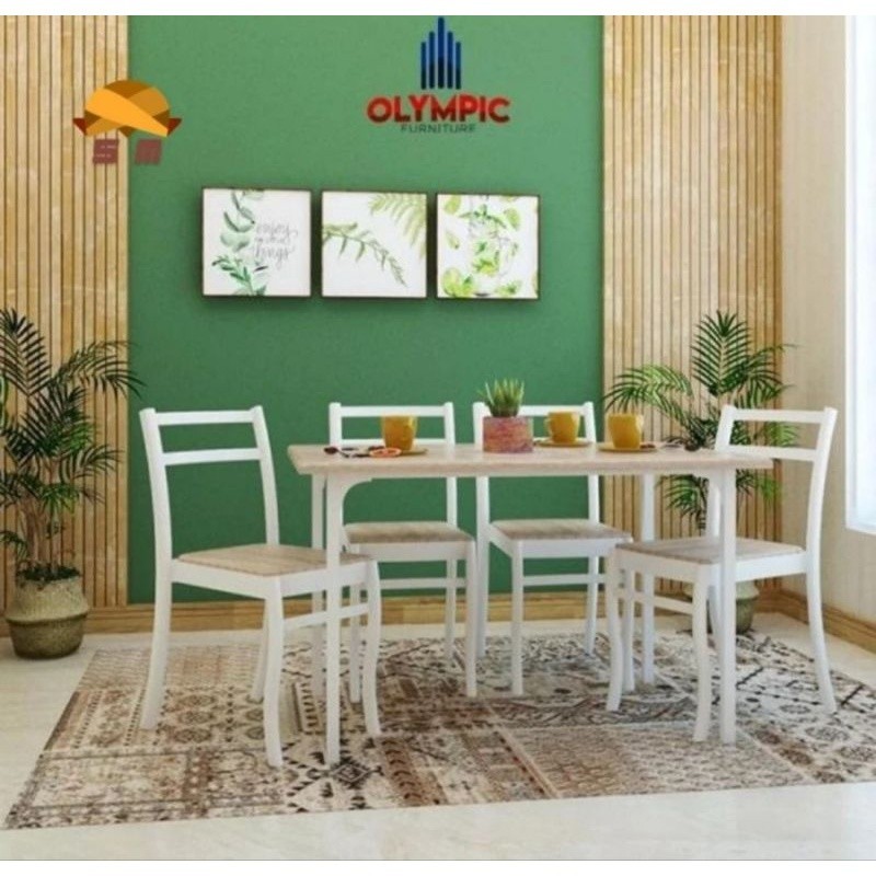 Meja Makan Set 4 Kursi Olympic DTM Simpson 4S
