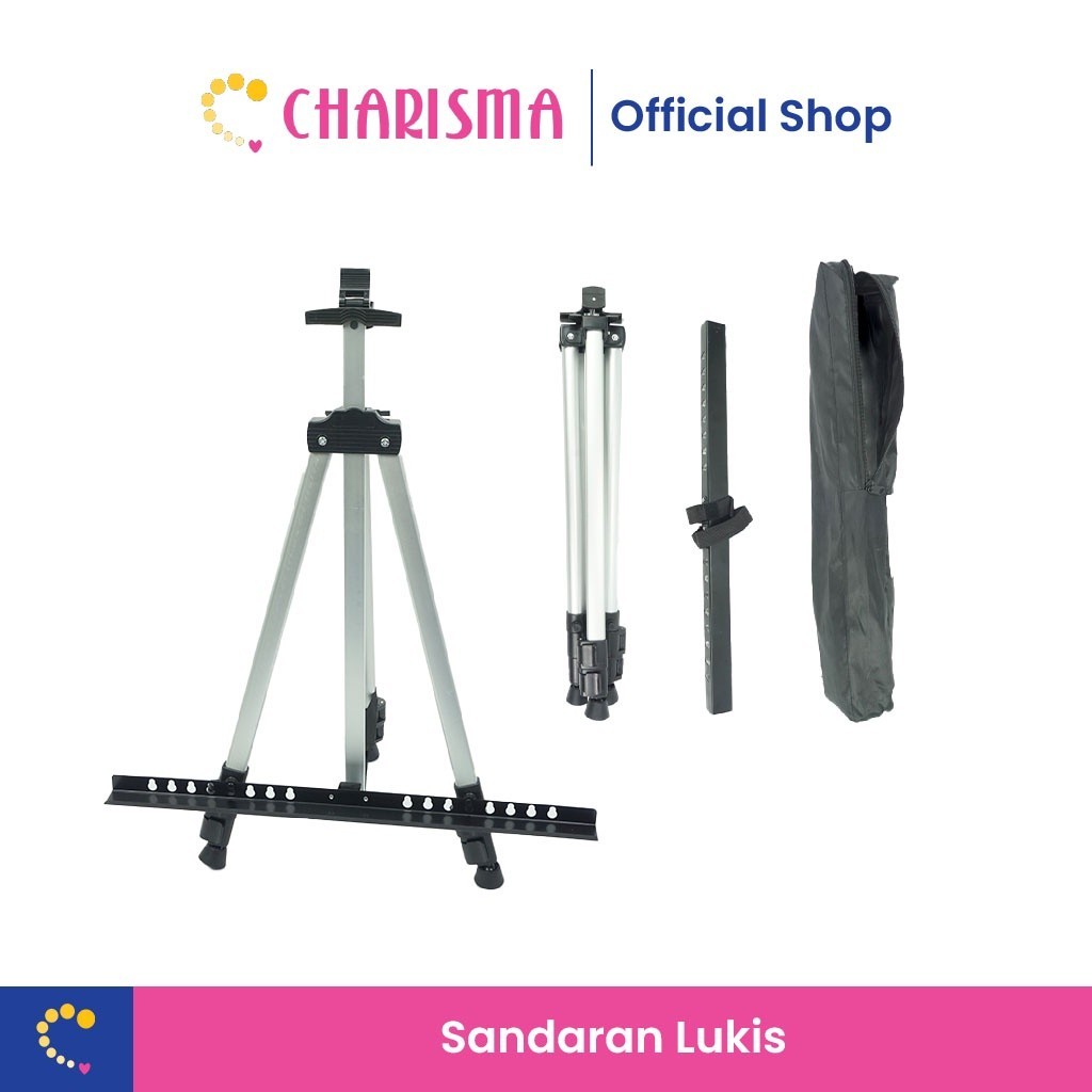 

Tripod Easel Lukis - Foska Alat Melukis Standing Papan kanvas Holder Lukisan Easel - Stand Lukis Tripod Aluminium